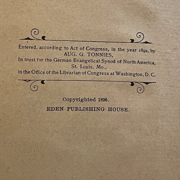 VTG Evangelical Catechism Booklet Eden Publishing 1896 (READ) - Picture 5 of 6